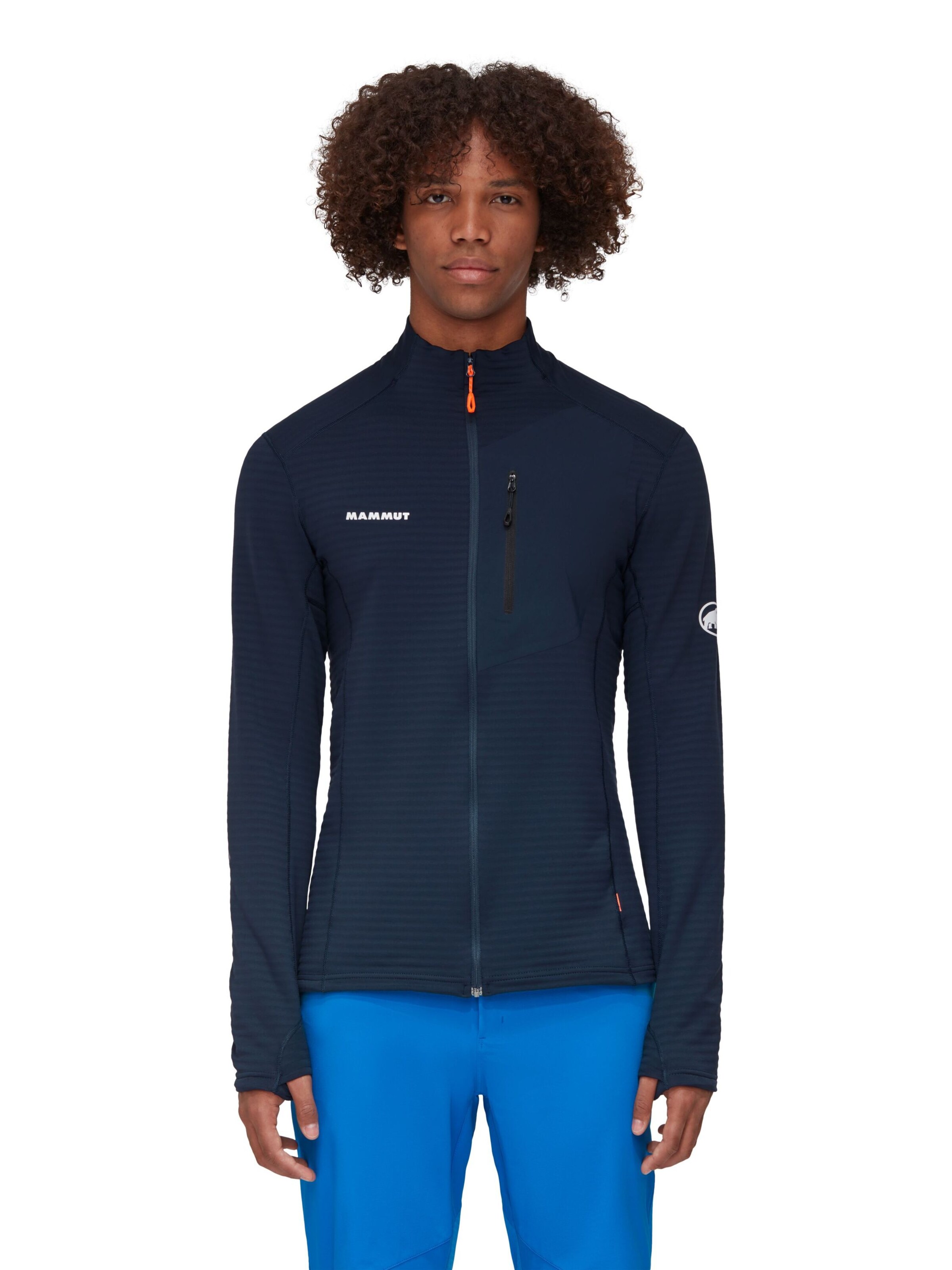 MAMMUT Funktionsfleecejacke 'Taiss' in Blau: Vorderseite