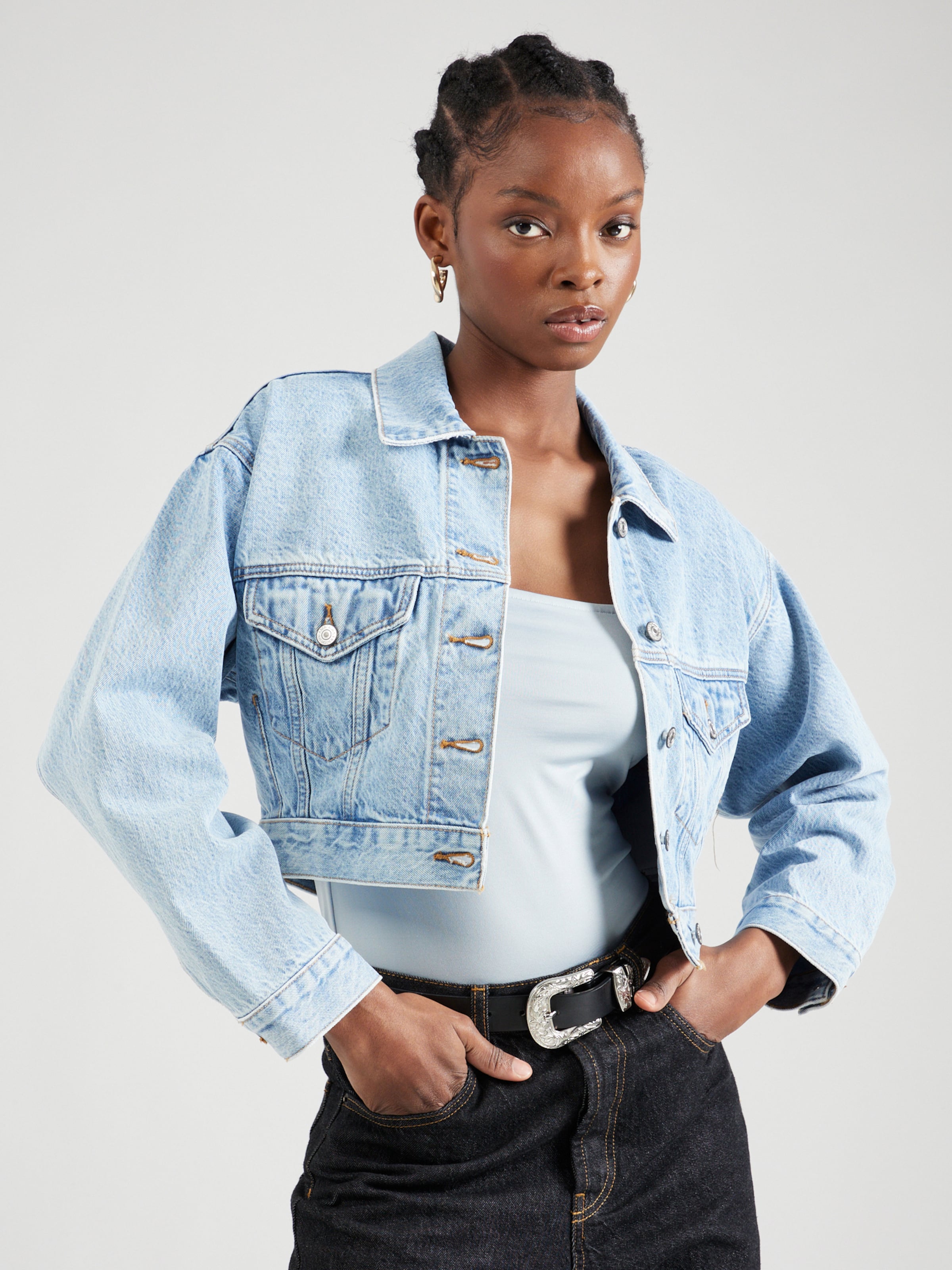 Abercrombie denim jacket best sale