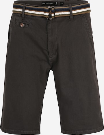 INDICODE JEANSregular Chino hlače 'Royce' - siva boja: prednji dio