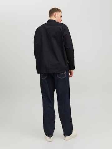 Jack & Jones Plus Comfort Fit Skjorte 'JPRBLACARDIFF' i sort