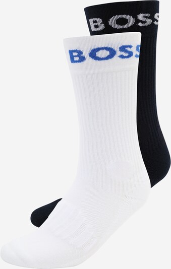 BOSS Meias em azul real / preto / branco, Vista do produto