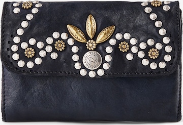 Portamonete 'Mirta' di Campomaggi in blu: frontale