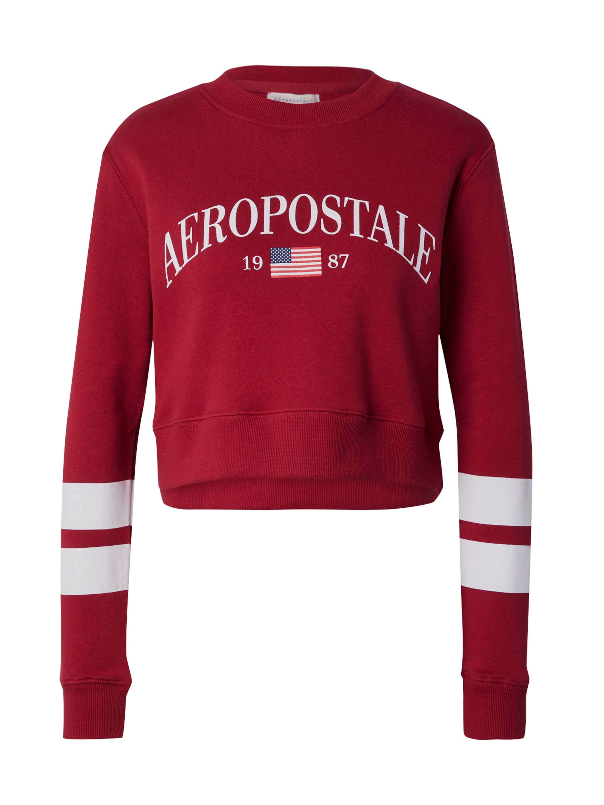 AÉROPOSTALE Sweatshirt 'USA'' in Red: front