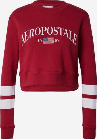 AÉROPOSTALESweater majica 'USA'' - crvena boja: prednji dio