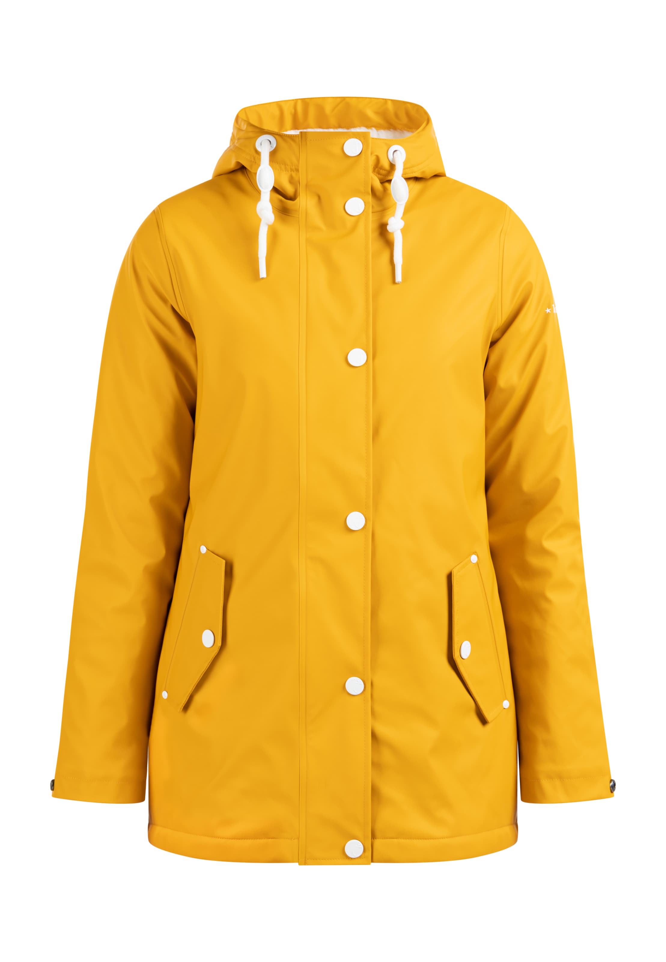 Giacca di mezza stagione di DreiMaster Maritim in giallo: frontale