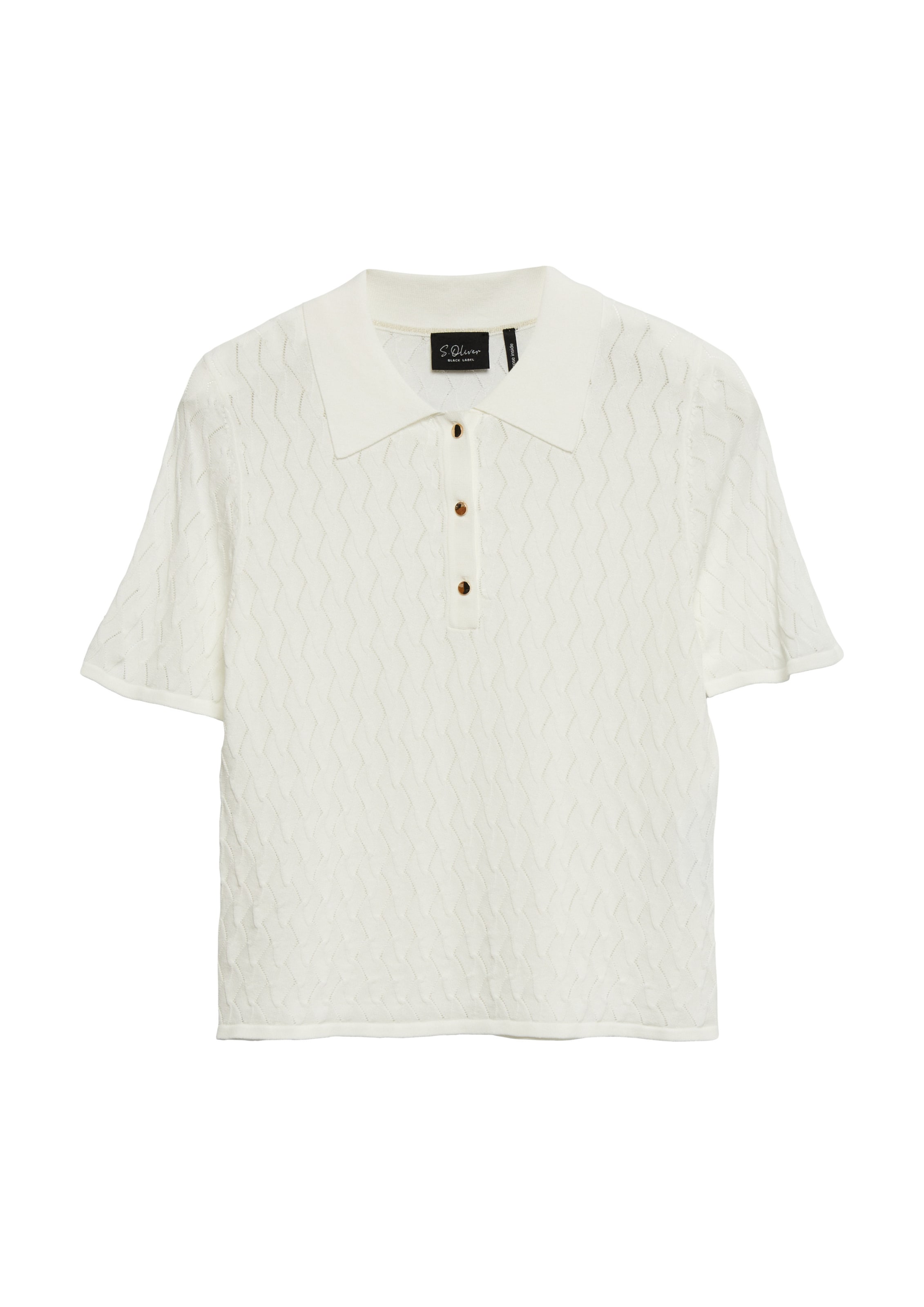 s.Oliver BLACK LABEL Sweter w kolorze biały: przód