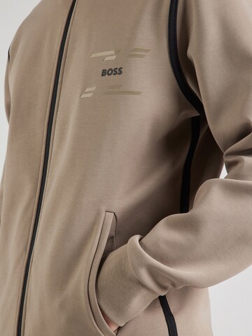BOSS Sweatjacke 'Skaz Tape' in Grün