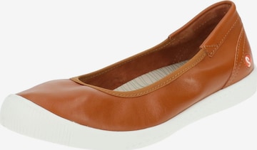 Softinos Ballet Flats in Brown: front