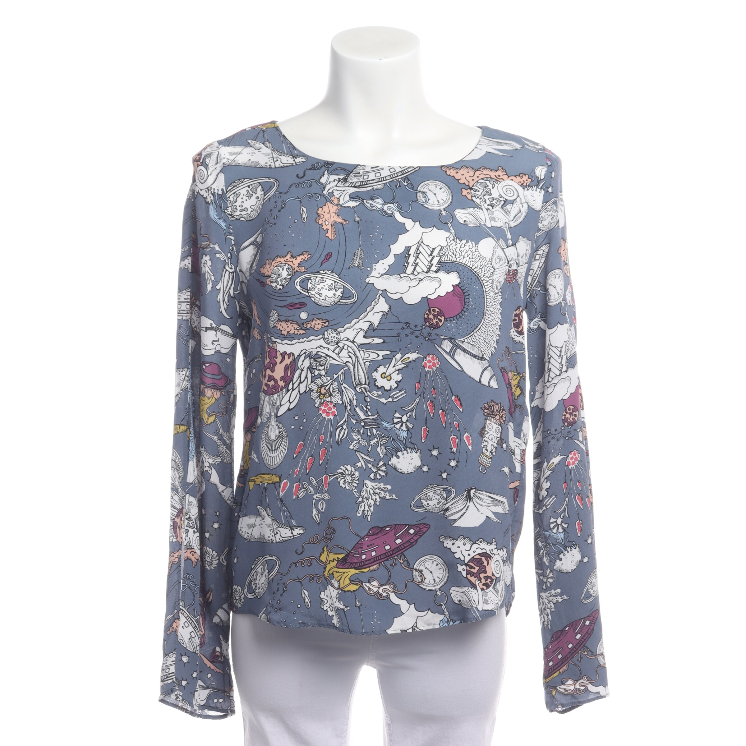 Schumacher Bluse / Tunika S in Mischfarben: Vorderseite