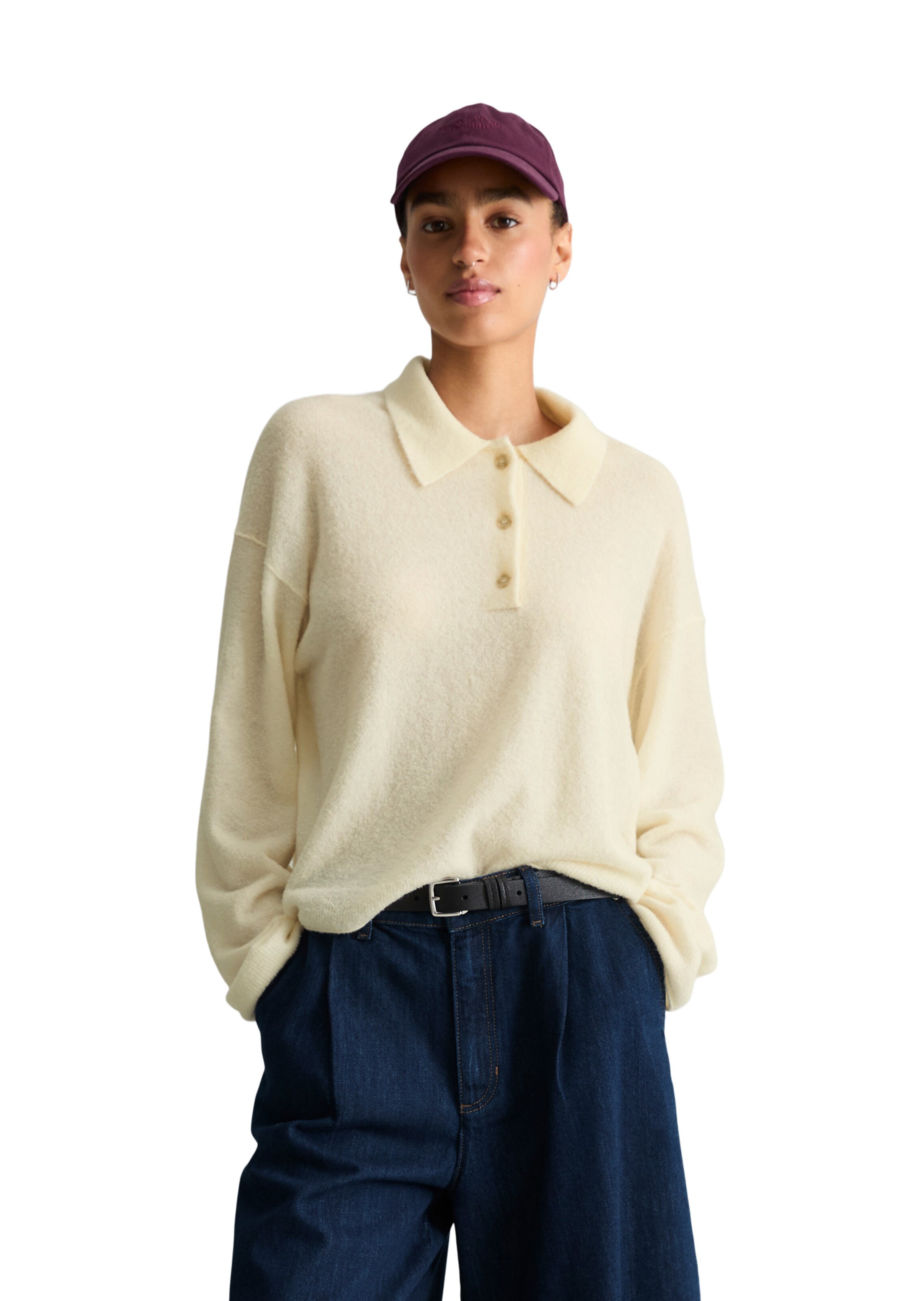 Marc O'Polo DENIM Trui in Beige: voorkant