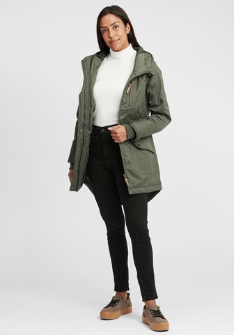 Oxmo Between-seasons parka 'Bella' in Green