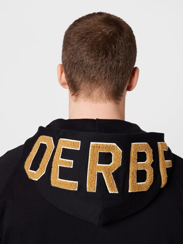 Derbe Zip-Up Hoodie 'Question' in Black