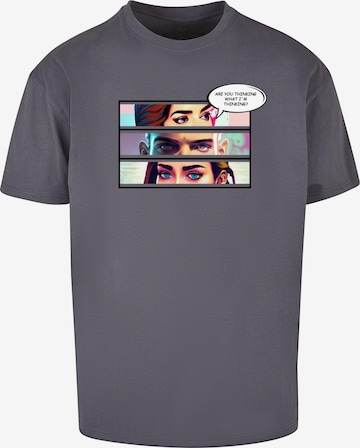 T-Shirt 'Thinking Comic' Merchcode en gris : devant