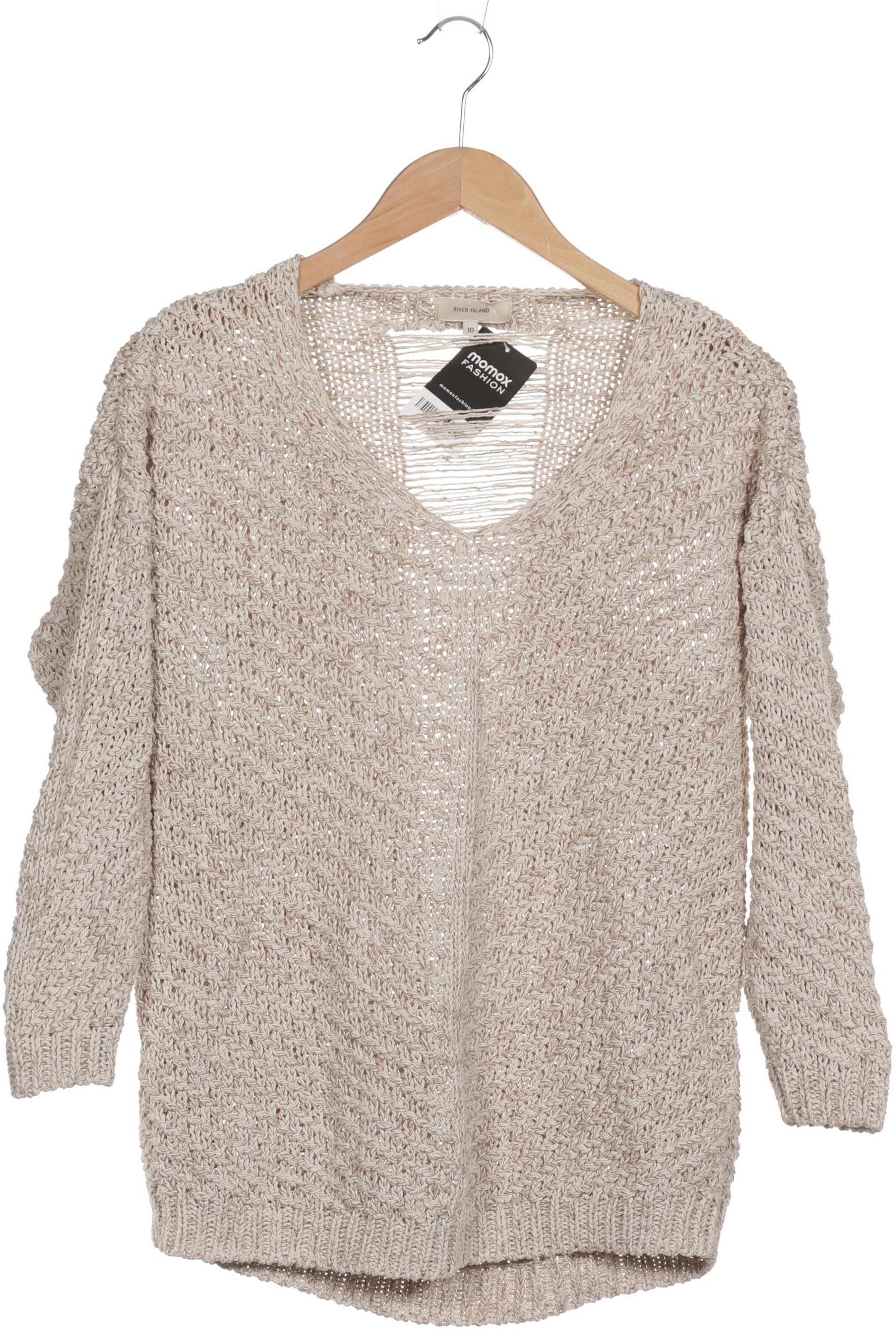 River Island Sweater & Cardigan in S in Beige: front