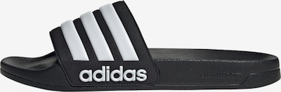 ADIDAS SPORTSWEAR Badeschuh 'Adilette' in schwarz / weiß, Produktansicht