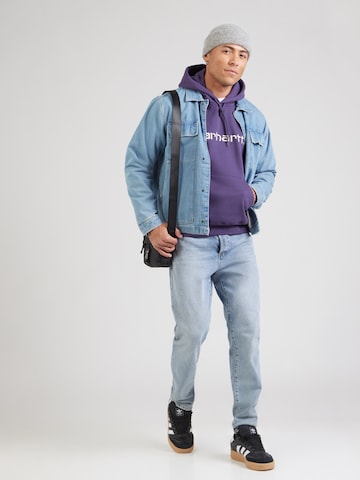Bluză de molton de la Carhartt WIP pe mov