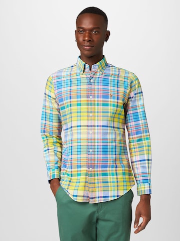 Polo Ralph Lauren Regular fit Overhemd in Geel: voorkant