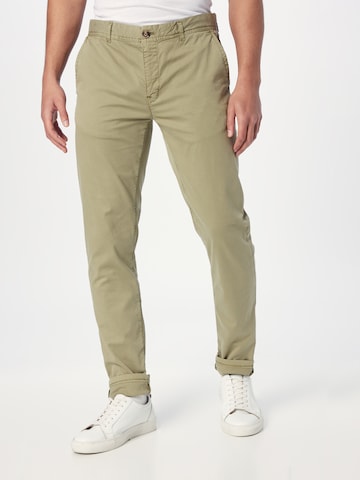 SCOTCH & SODA tavaline Chino-püksid 'Mott', värv roheline: eest vaates