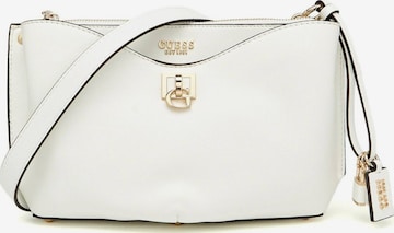 Borsa a spalla di GUESS in bianco: frontale