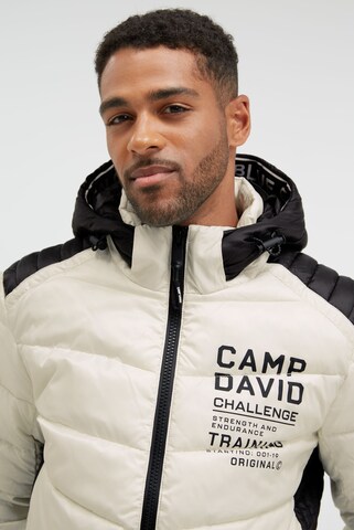 CAMP DAVID Winter Jacket in Beige: front
