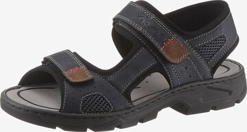 Rieker Hiking Sandals in Blue: front