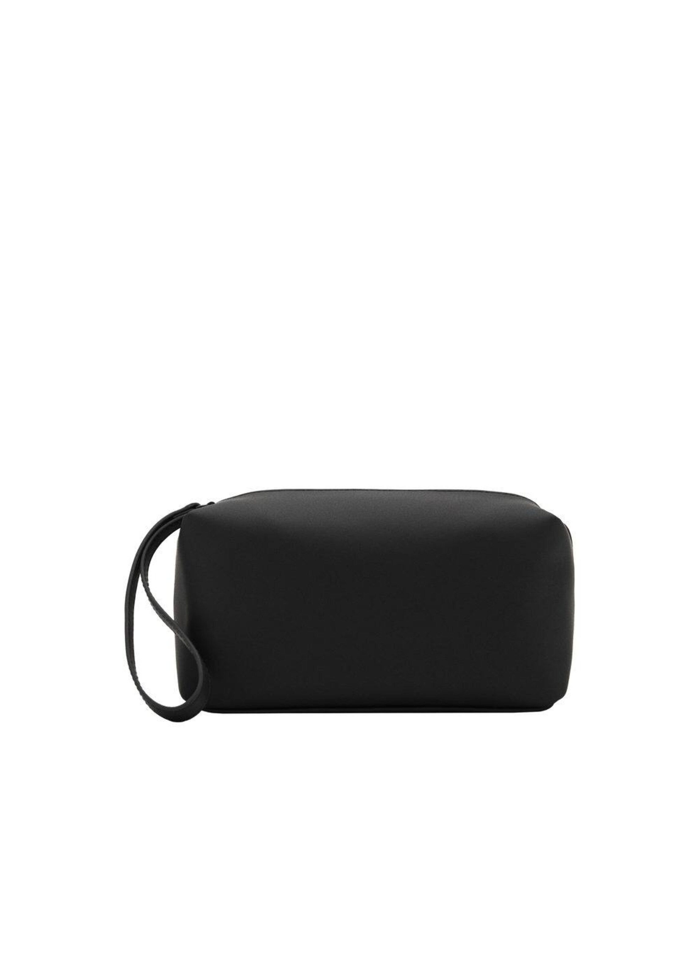 MANGO MAN Toiletry Bag 'Toiletgu' in Black: front