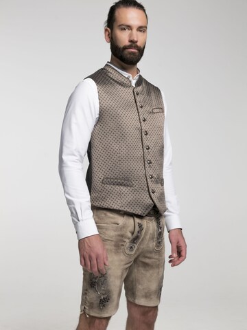 SPIETH & WENSKY Traditional Vest 'Baldo' in Brown: front