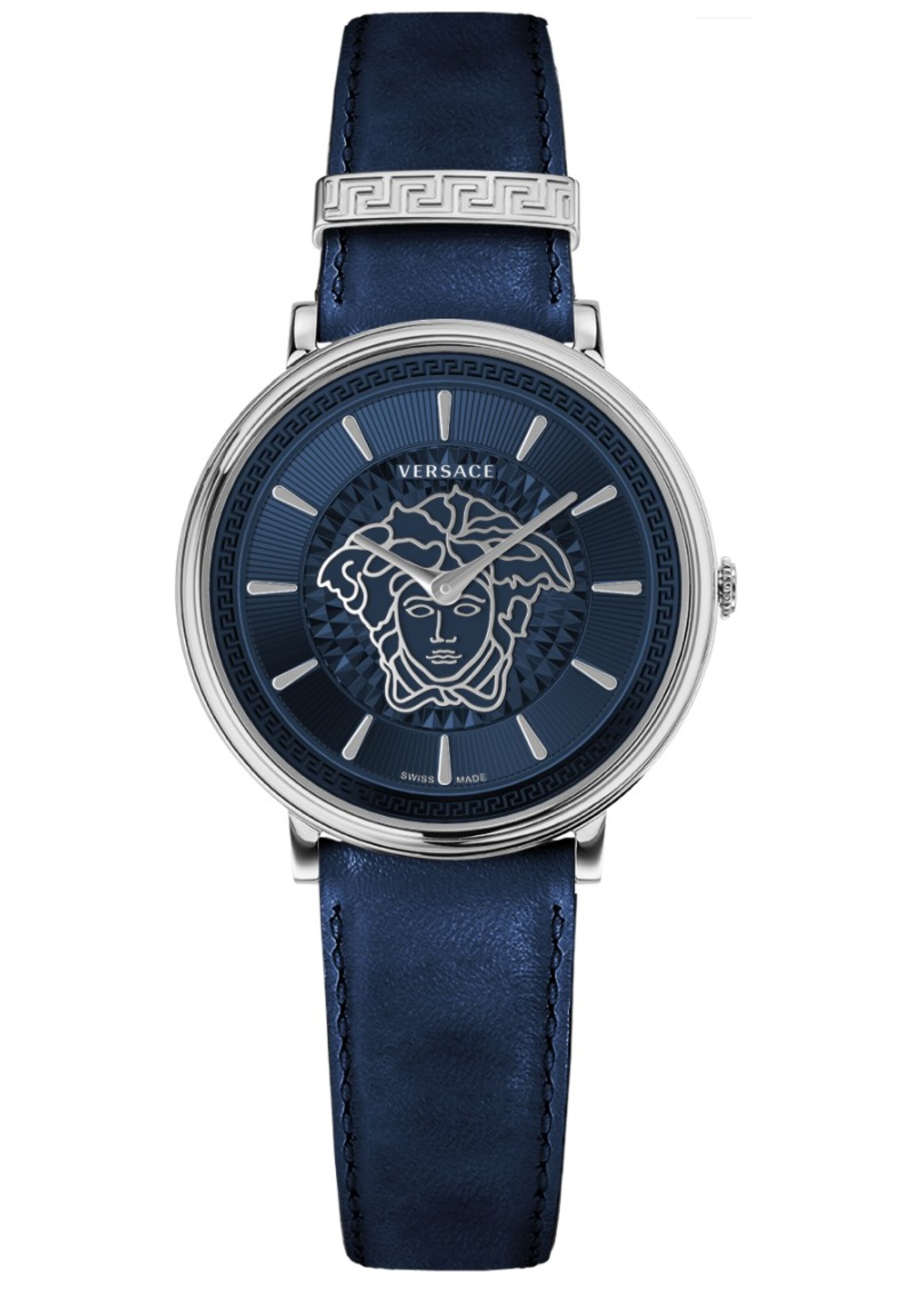 VERSACE Analoog horloge in Blauw: voorkant