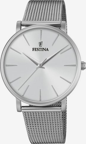 FESTINA Analoguhr in Weiß: Vorderseite