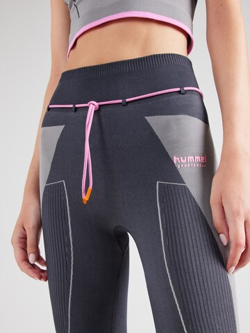 Hummel Skinny Spodnie sportowe w kolorze szary