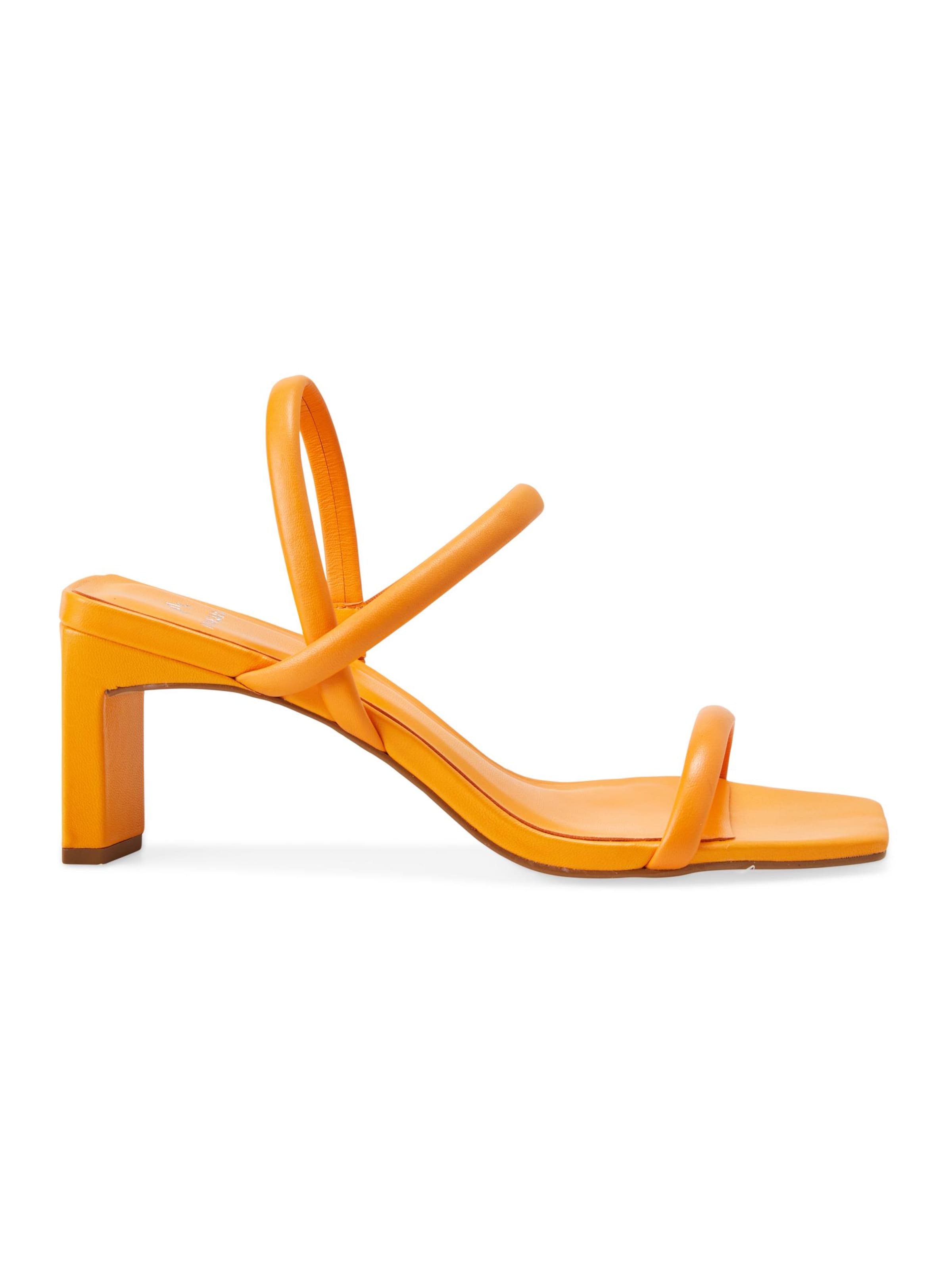Sandales à lanières 'Sandale Mangara Palmito en cuir orange' Mangara Atelier en orange : devant