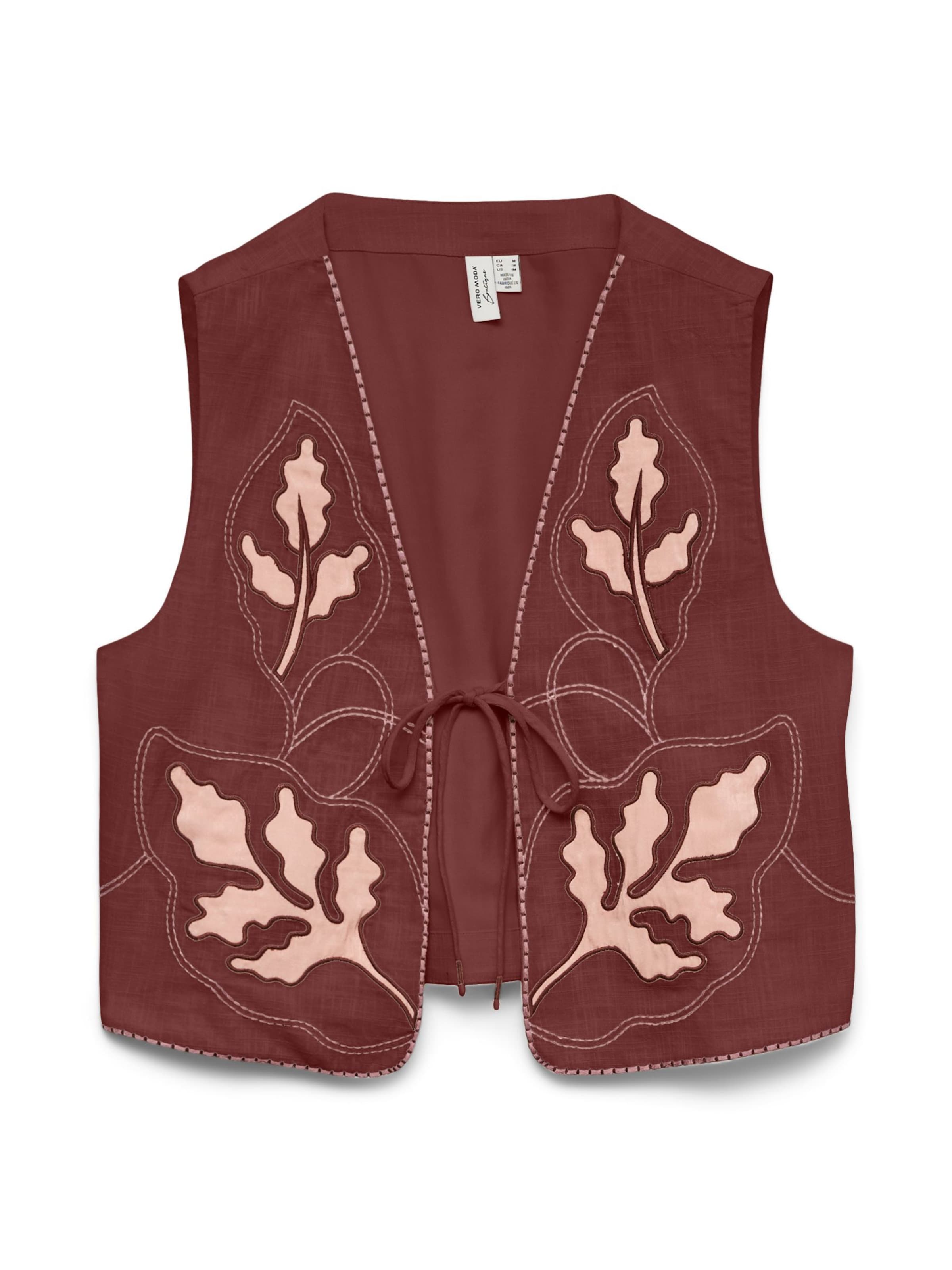 VERO MODA Weste 'VMJamila' in Braun: Vorderseite