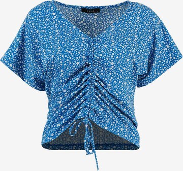 LELA Shirt in Blauw: voorkant