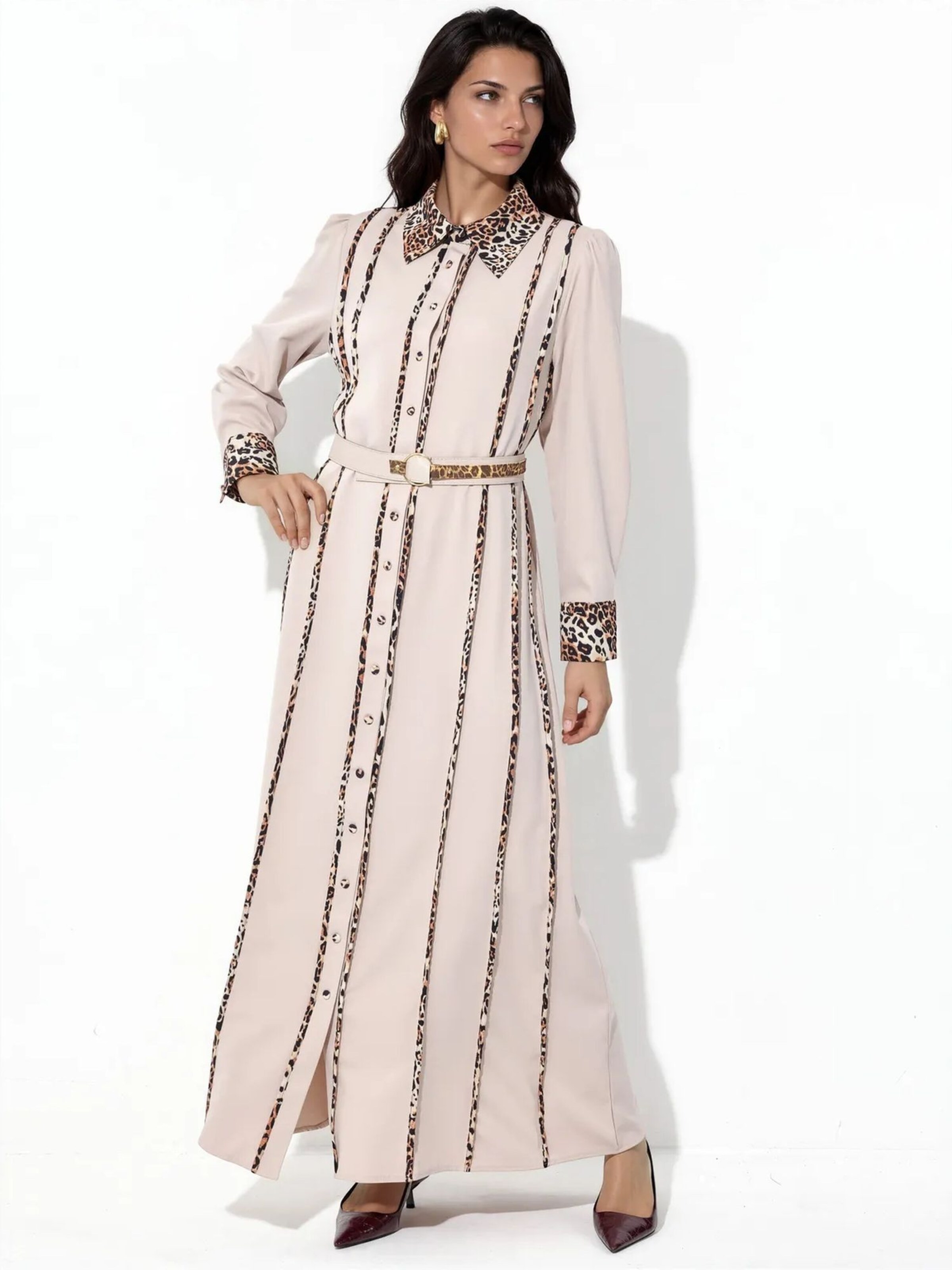 MSN Collection Kleid in Beige: Vorderseite