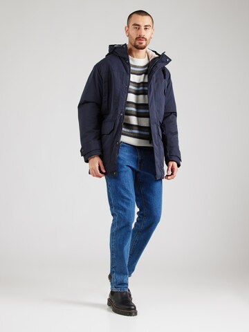 JACK & JONES Vinterjakke 'JWHCLIP' i blå