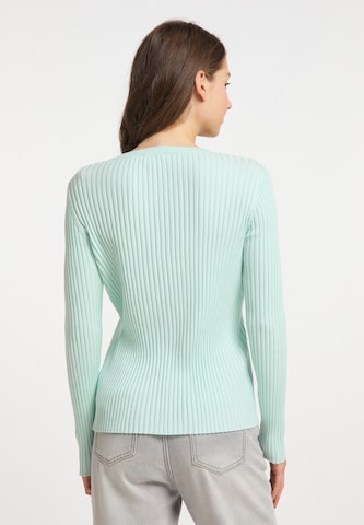 Mo ESSENTIALS Gebreid vest in Blauw