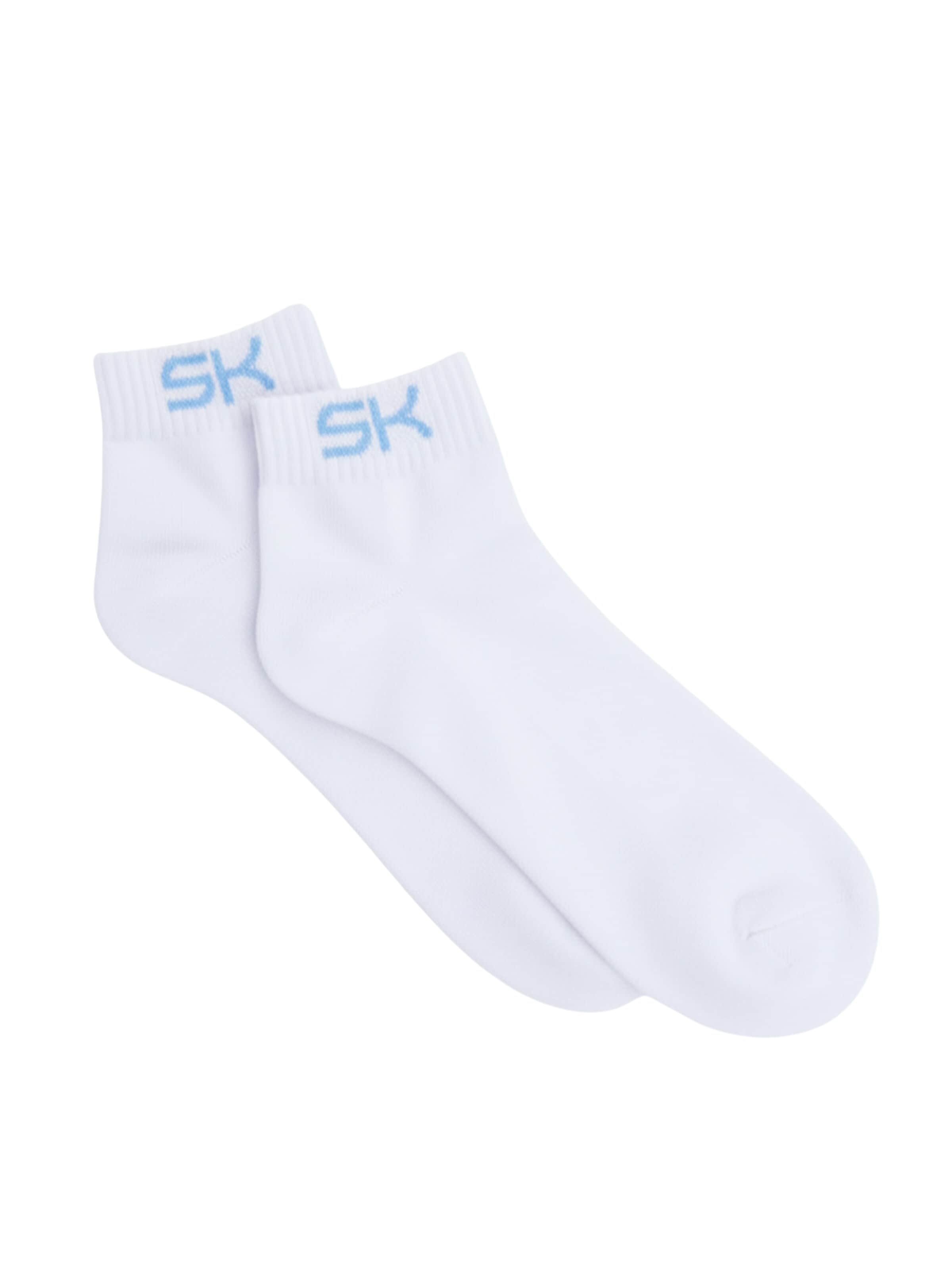 Calzino sportivo 'Short Tennis Socks' di SPORTKIND in bianco: frontale