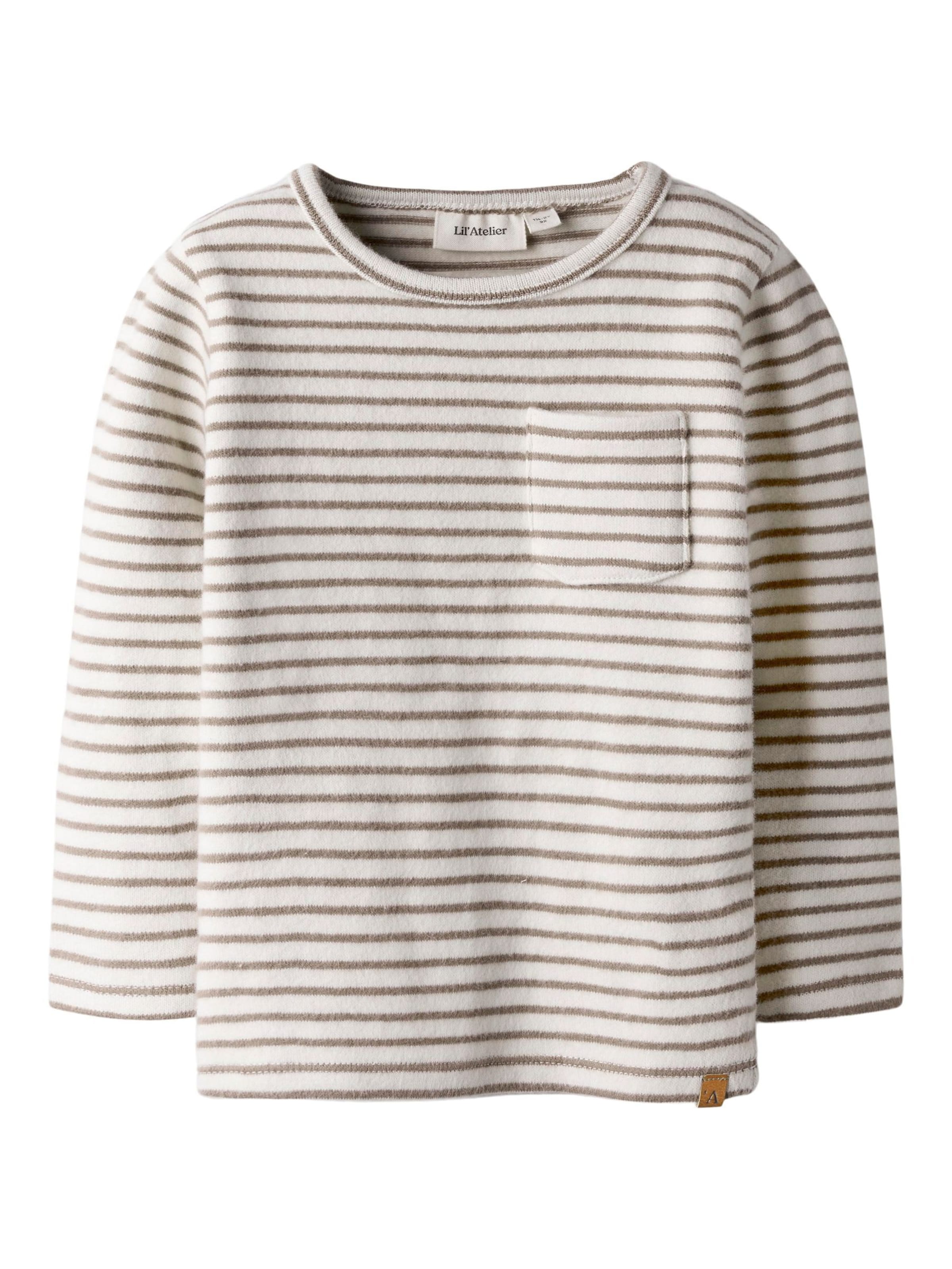 Lil'Atelier Shirt in Light brown / White, Item view