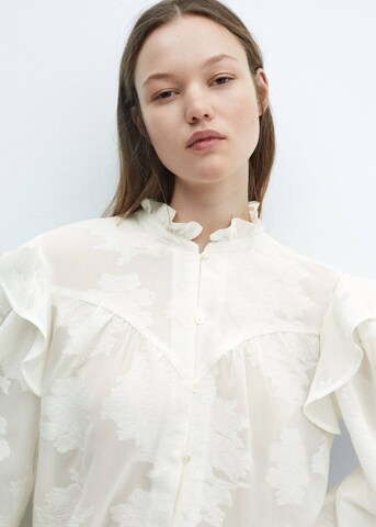 MANGO Blouse 'expen' in White