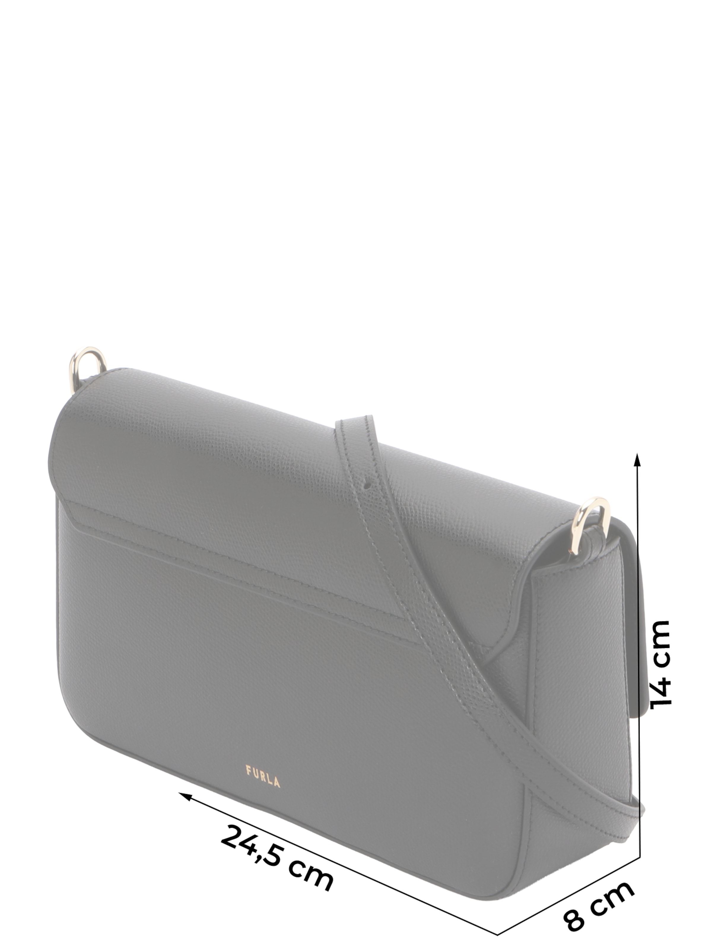 FURLA Olkalaukku 'Iride' värissä musta