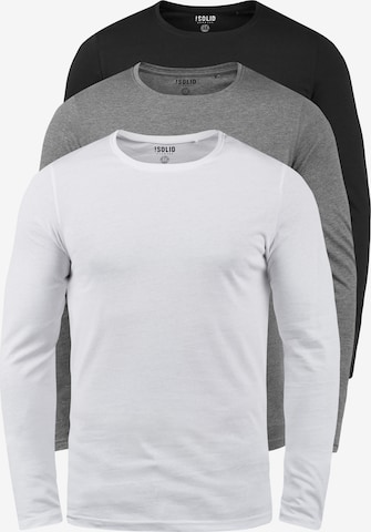 !Solid Shirt 'BASAL' in Grey: front