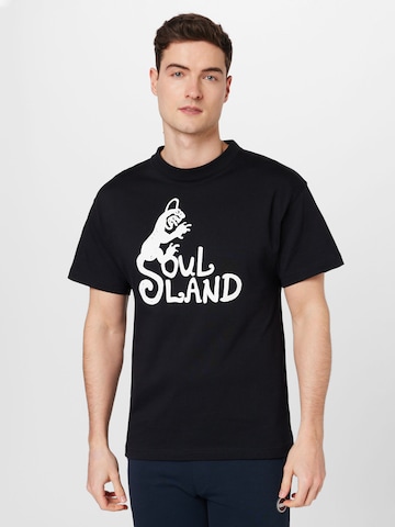 Soulland Shirt 'Spring Devil' in Zwart: voorkant