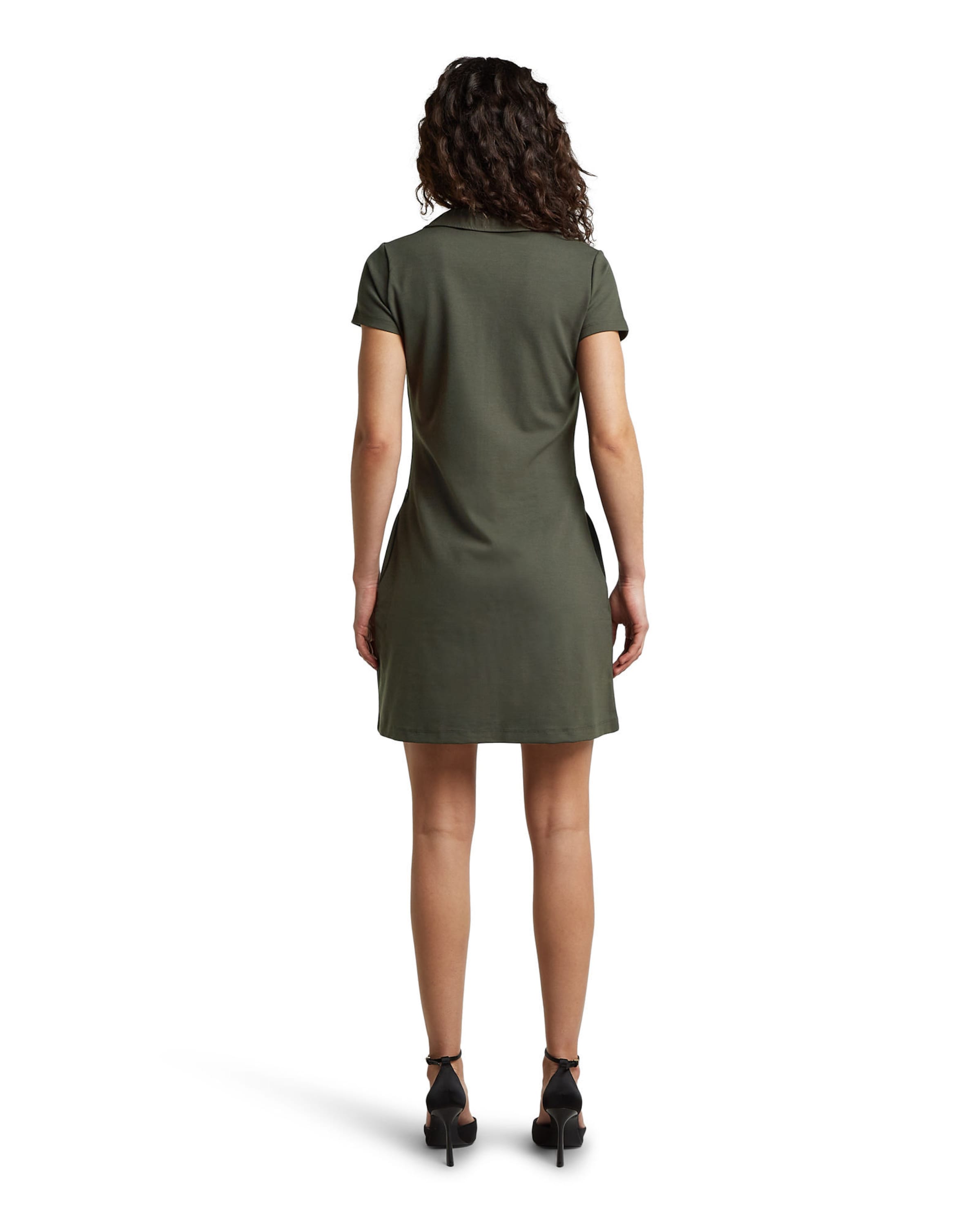 G-STAR Jurk 'Soft Sculpt Fit Flare Dress' in Grijs