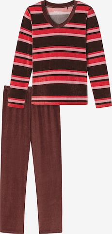 SCHIESSER Pyjama in Rood: voorkant