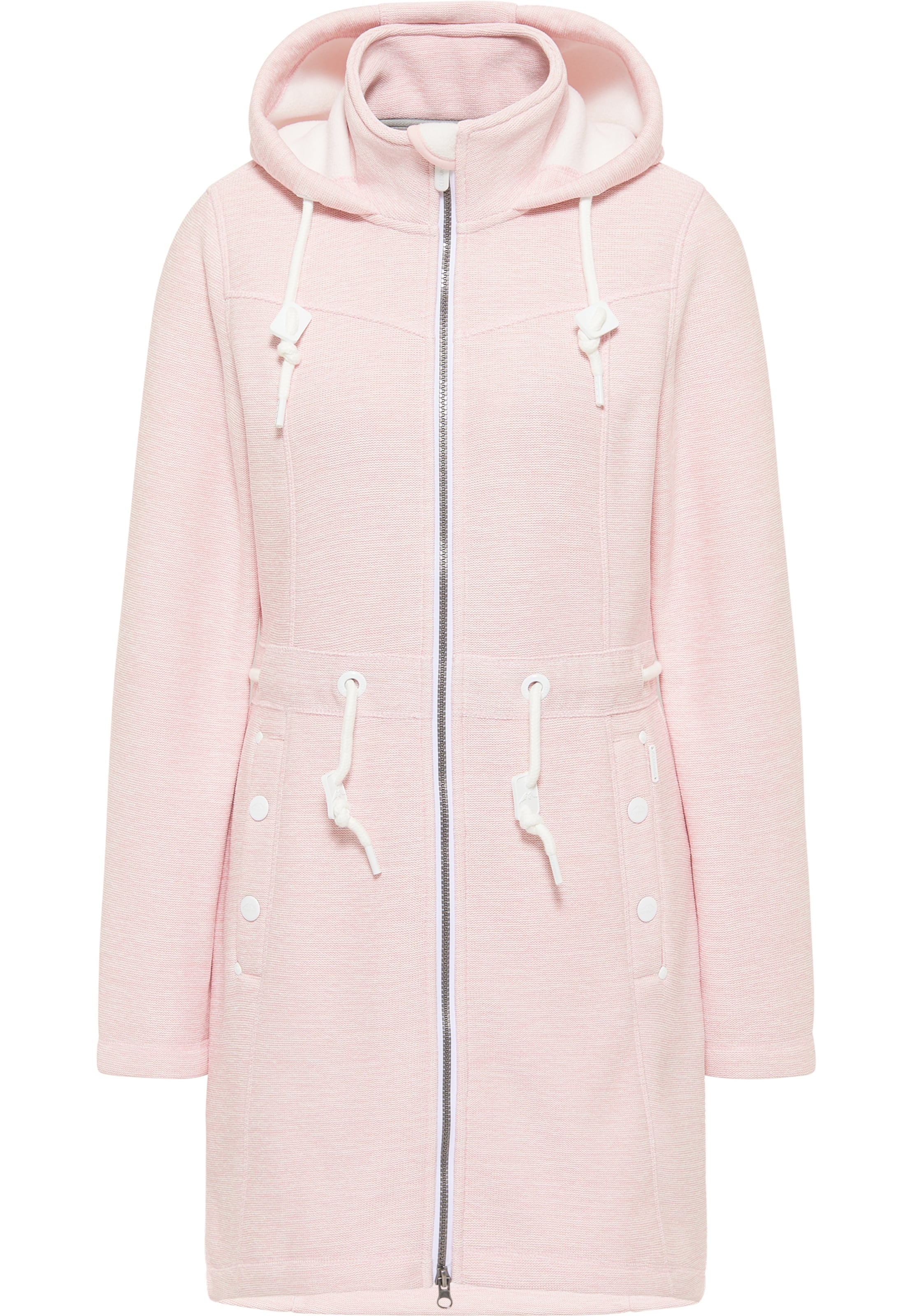 ICEBOUND Gebreide mantel in Roze: voorkant