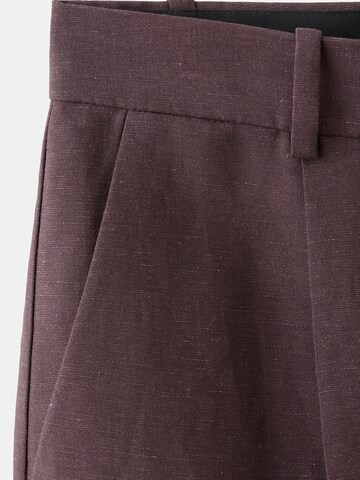 MANGO Loose fit Pleated Pants 'ARGELIA' in Purple