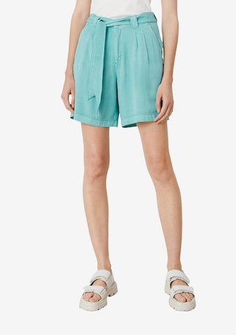 s.Oliver Loose fit Pleat-Front Pants in Blue: front