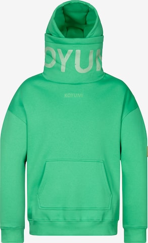 Koyumi Sweatshirt 'Break Your Neck' in Green: front