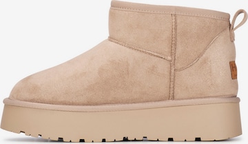 Boots 'Siba' POSH by Poelman en beige : devant