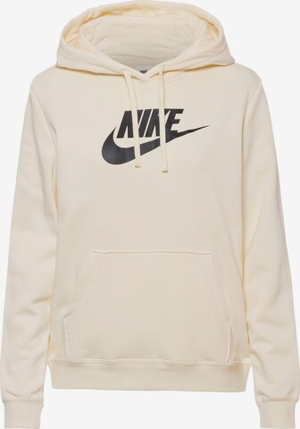 Nike Sportswear Μπλούζα φούτερ σε μπεζ: μπροστά